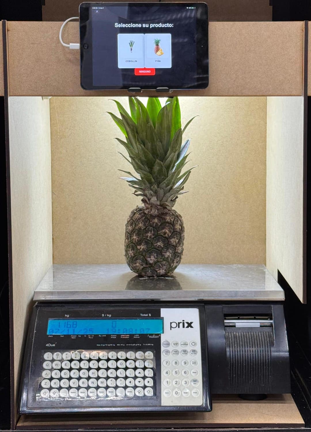 Sistema de pesaje asistido por IA