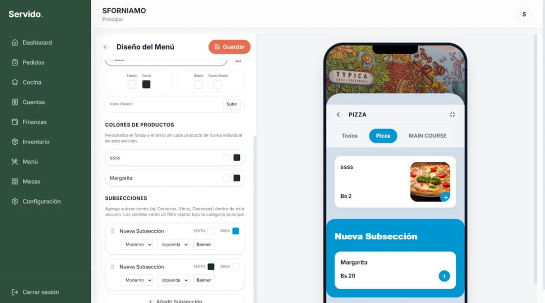 Plataforma integral para restaurantes